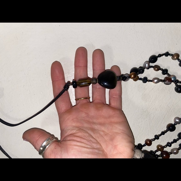 Peyote Bird Necklace 925 Stamped Semi-Precious Stones - Picture 5 of 5